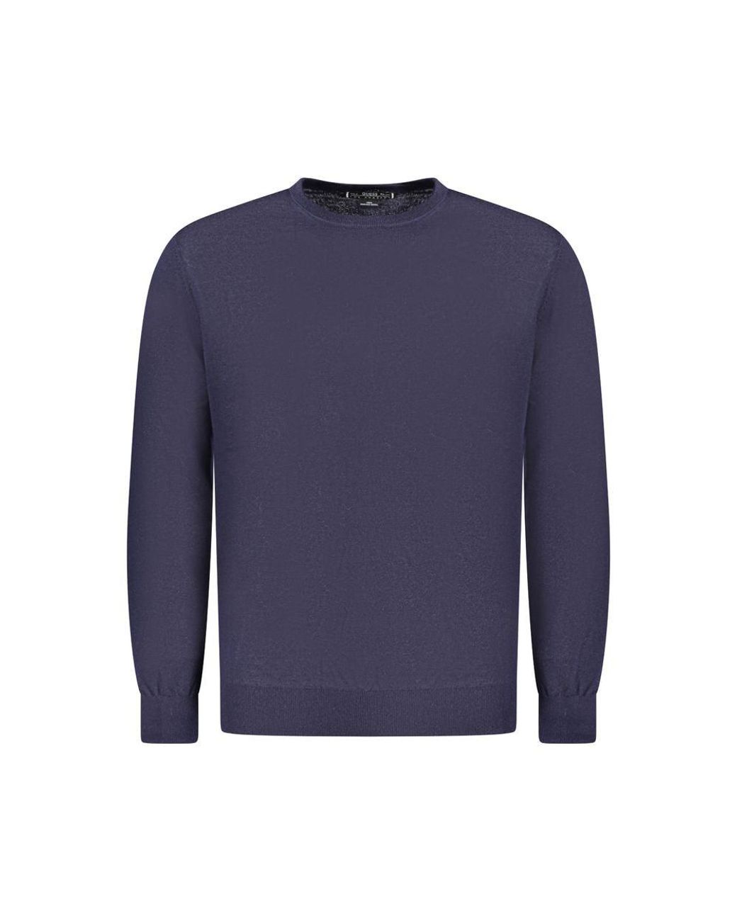 Guess Blue Wool Men Sweater for men