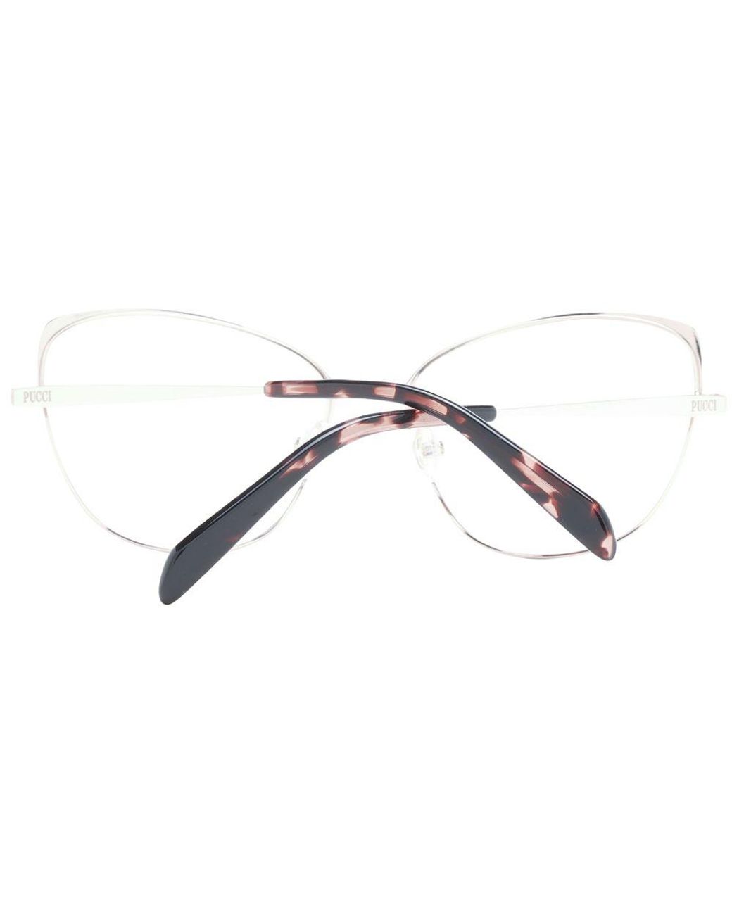 Emilio Pucci Metallic Rose Gold Metal Glasses (frames)