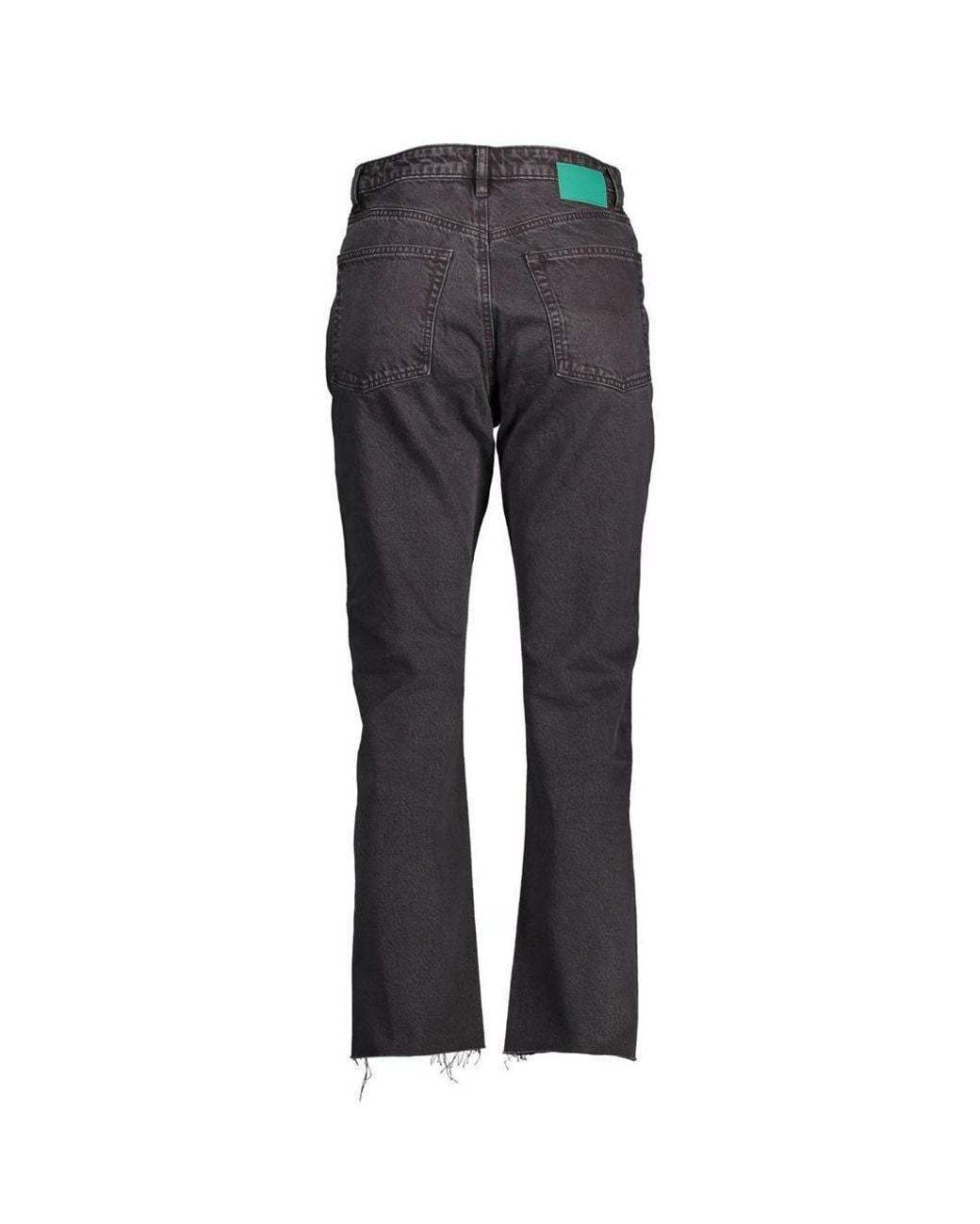 Desigual Gray Black Cotton Jeans