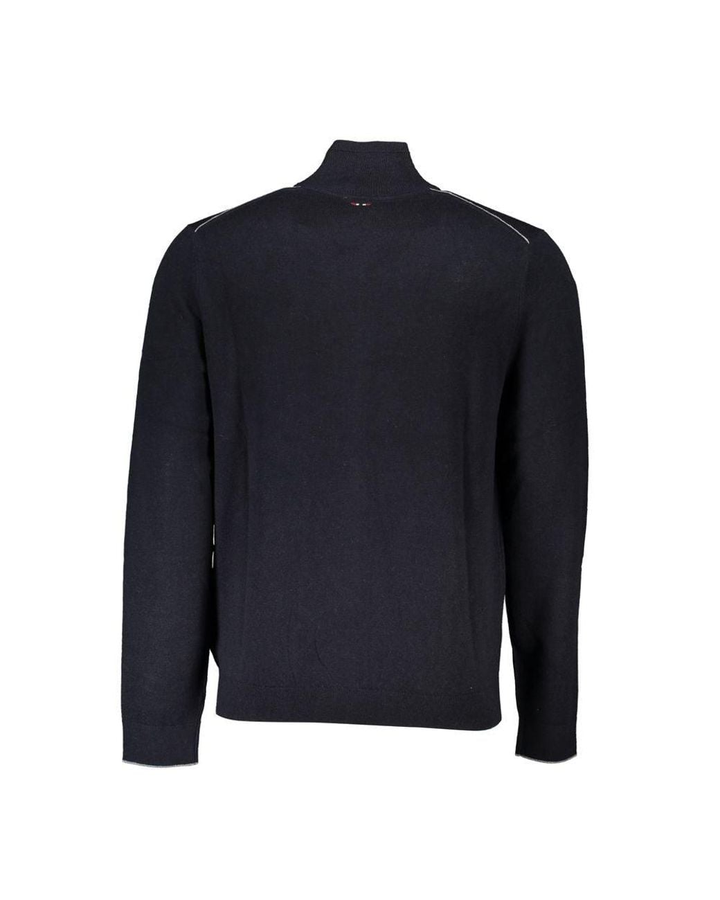 Napapijri Blue Elegant Long Sleeve Zip Cardigan for men