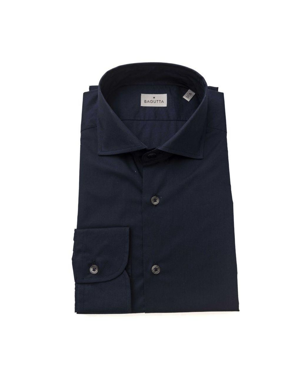 Bagutta Blue Cotton Shirt for men