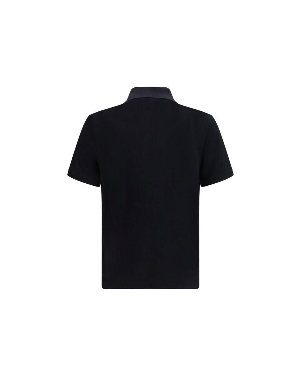 Moose Knuckles Black Cotton Polo Shirt for men