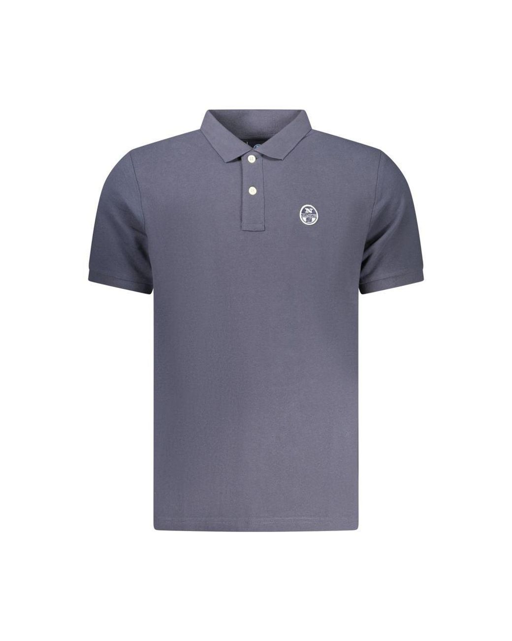 North Sails Blue Cotton Men Polo for men