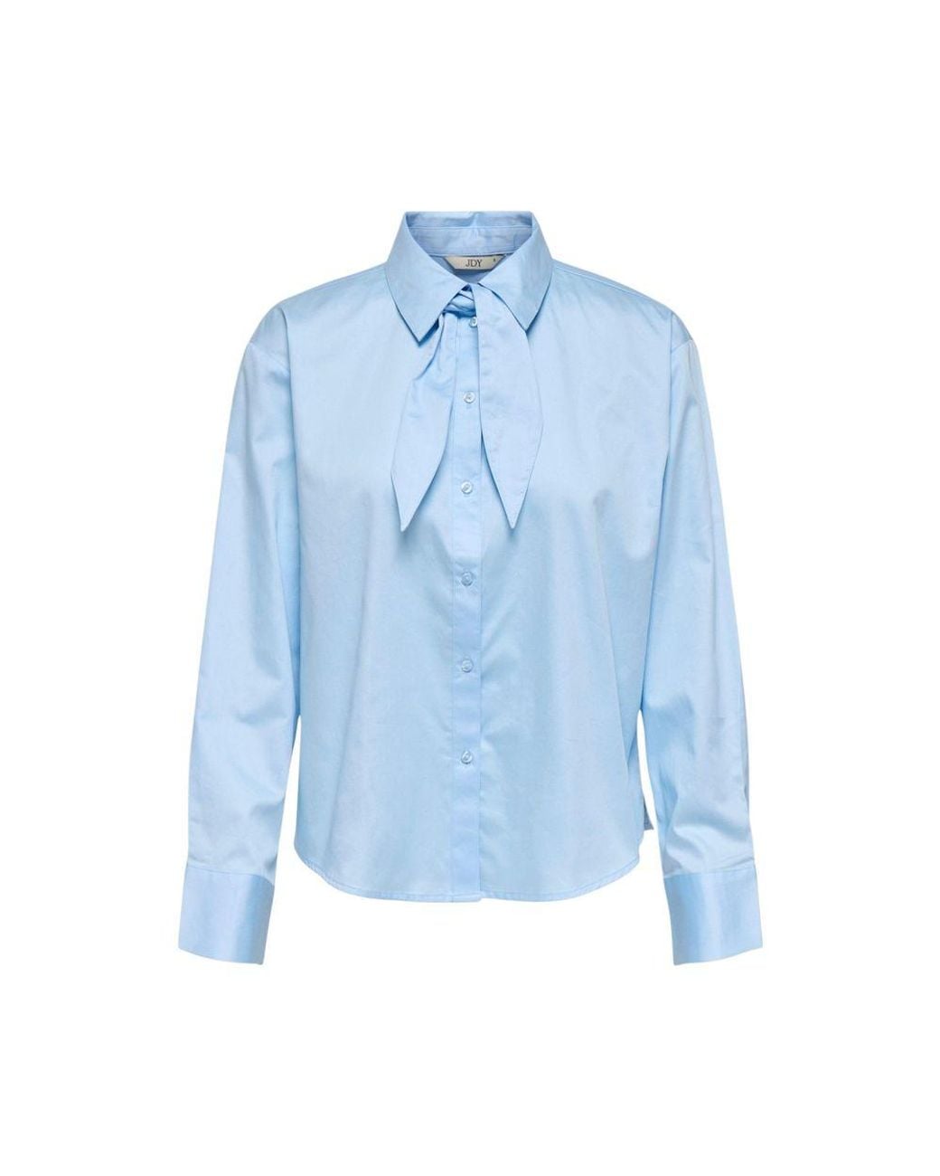 Jacqueline De Yong Blue Cotton Blouse