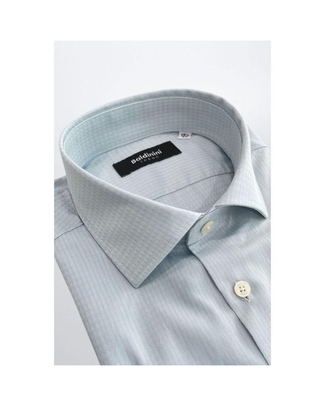 Baldinini Light Blue Cotton Men Shirt for men
