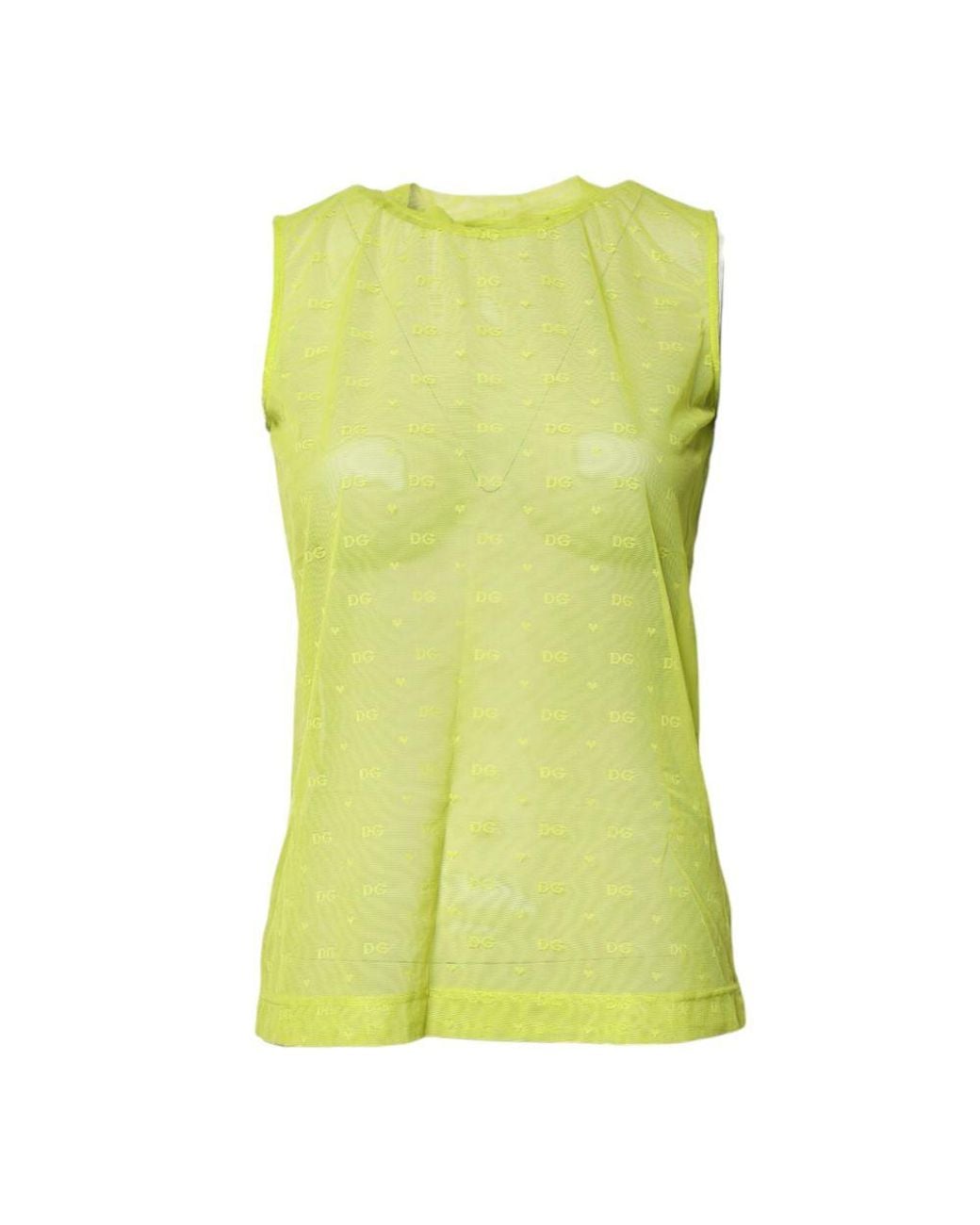 Dolce & Gabbana Green Sleeveless Tops