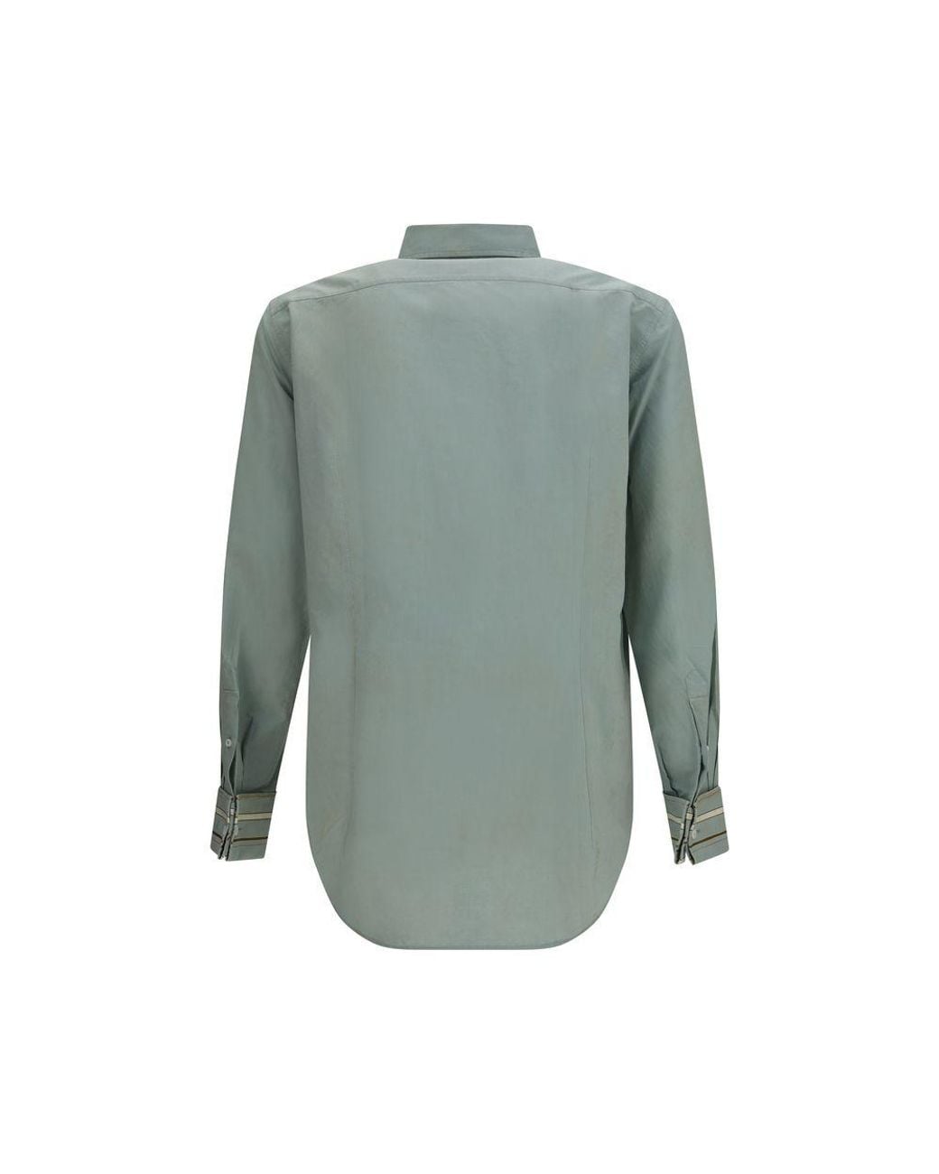 Prada Blue Cotton Dress Shirt for men