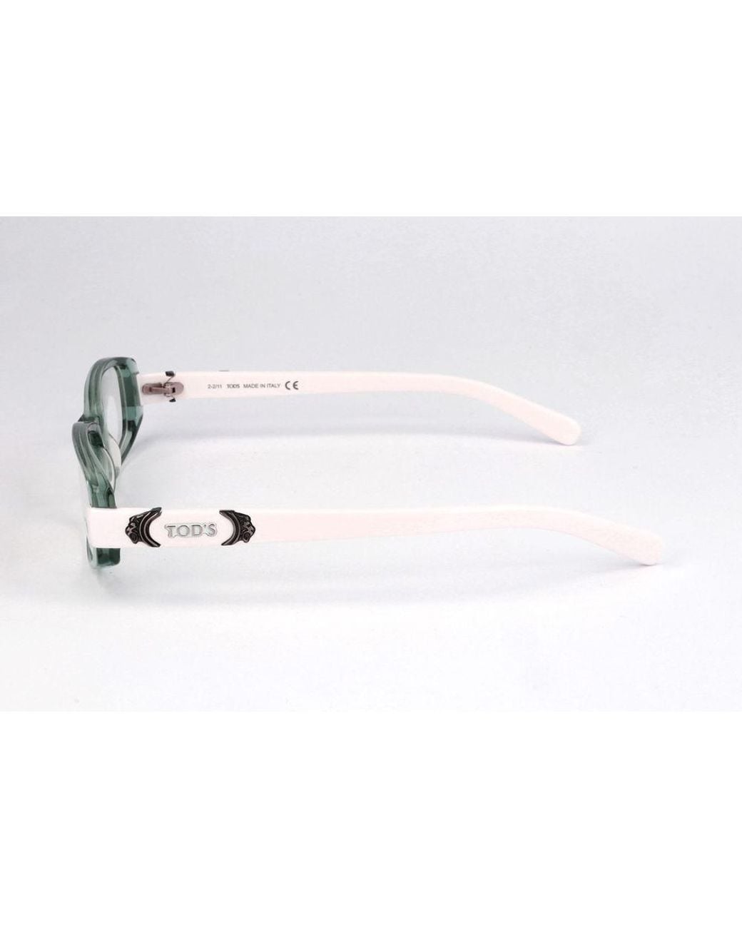 Tod's White Brown Acetate Glasses (frames)