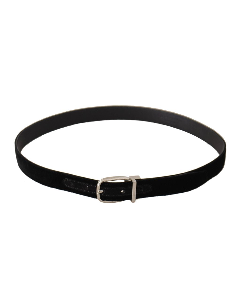 Dolce & Gabbana Black Casual Velvet Tone Metal Buckle Belt for men
