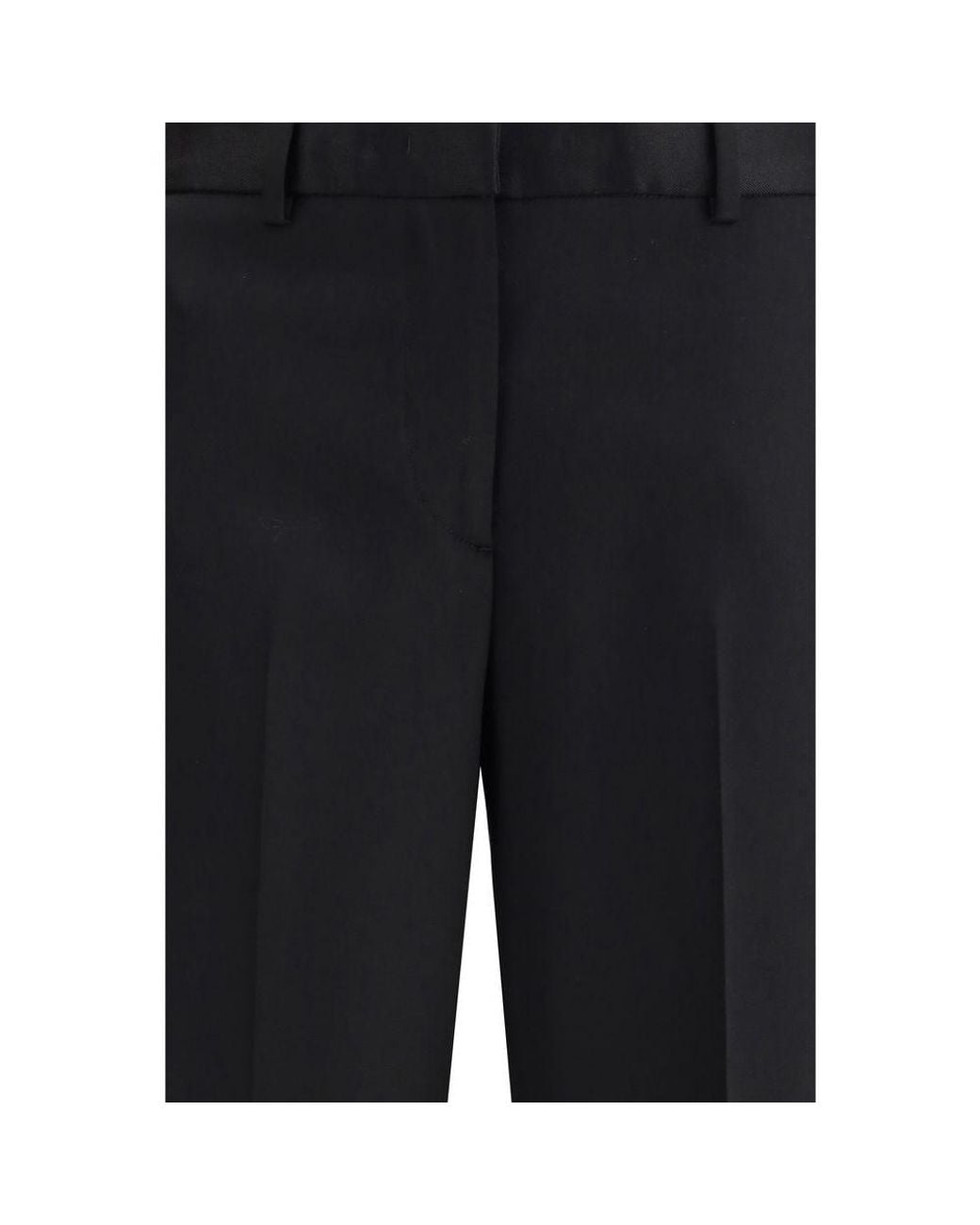 Lardini Black Straight Tailored Pants