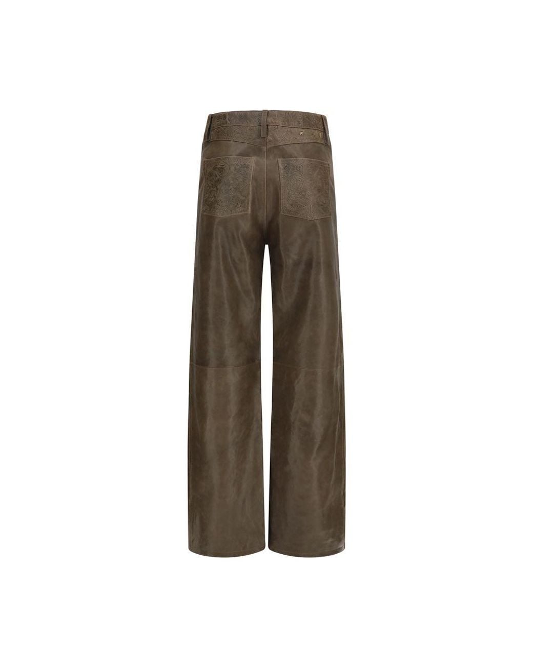 Golden Goose Deluxe Brand Brown Leather Pants