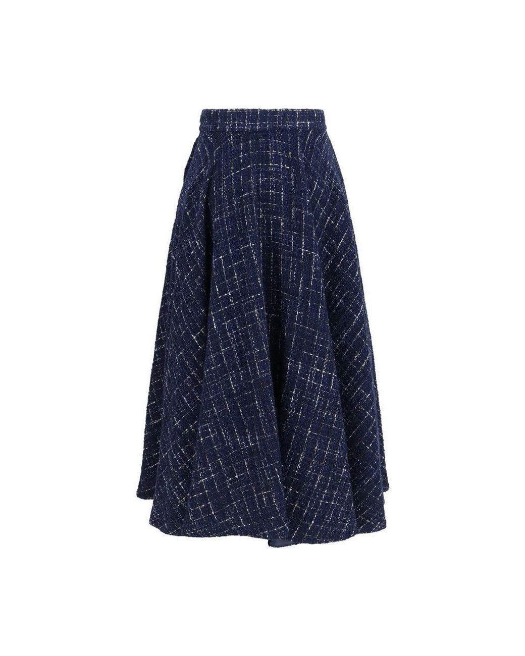Sara Roka Blue Polyester Long Skirt