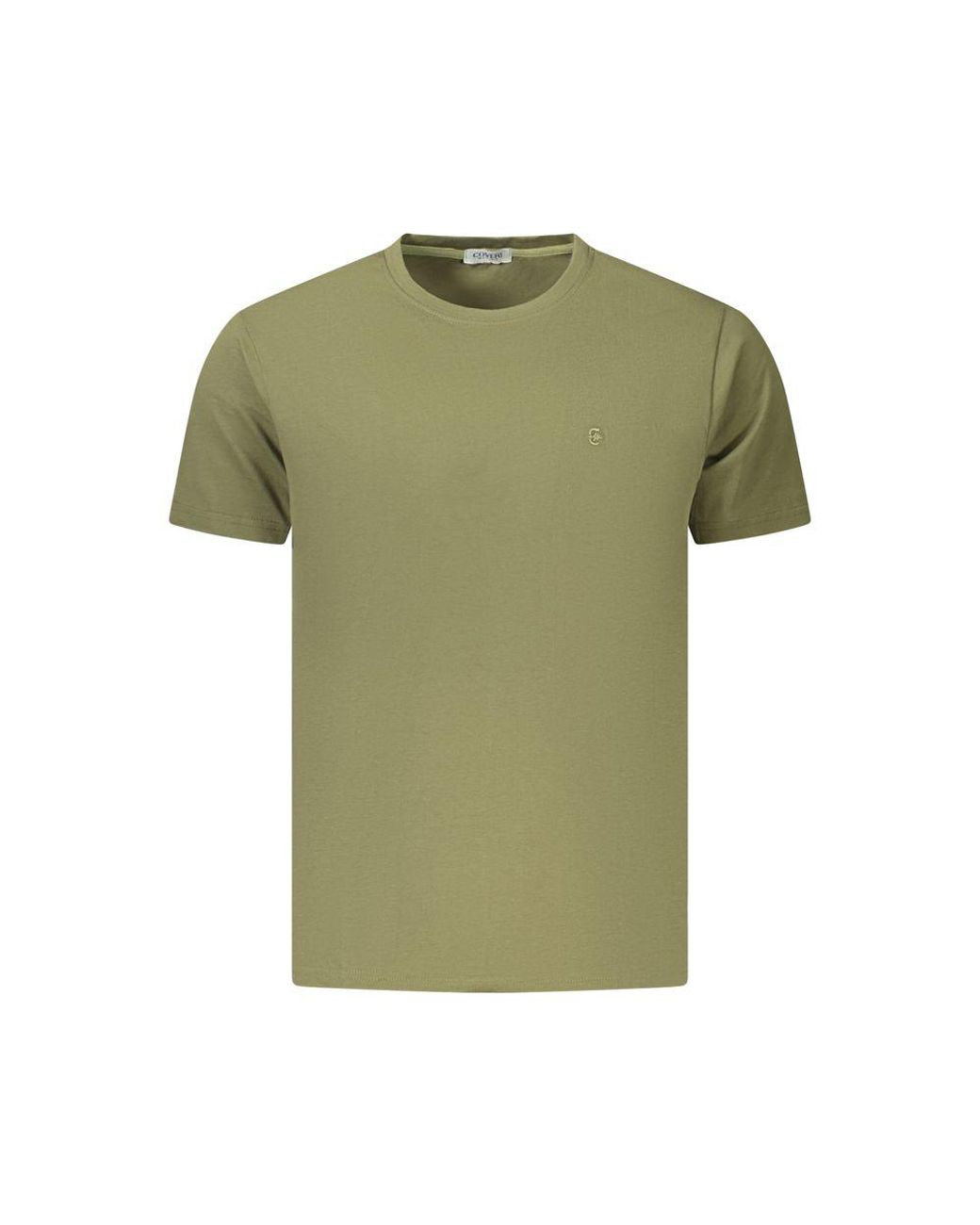 COVERI MOVING Green Verde Cotton Mens Tshirt for men