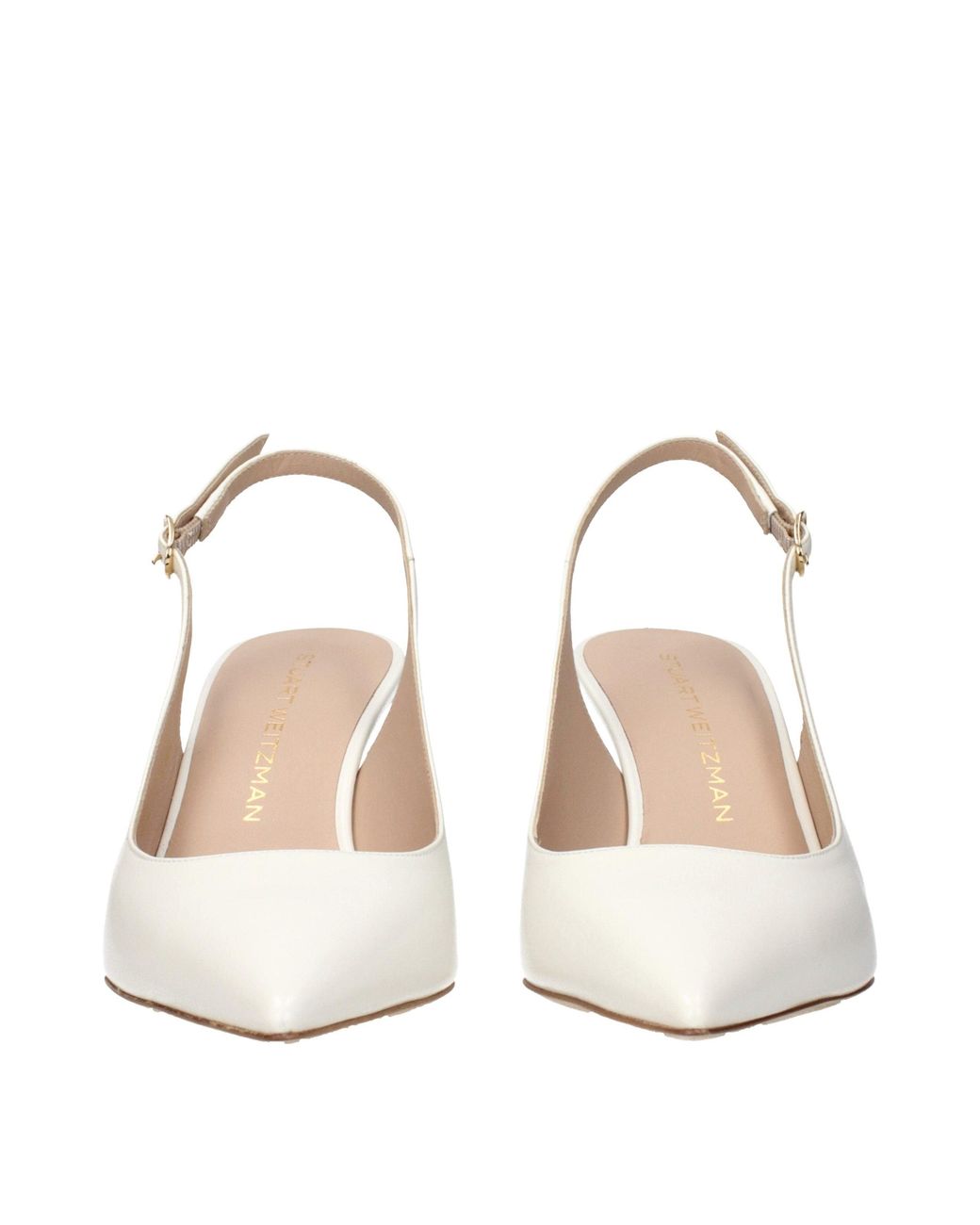Stuart Weitzman White Leather High Heel Pumps