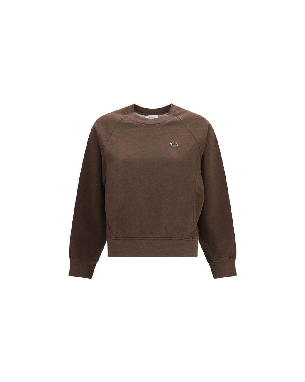 Maison Kitsuné Brown Cotton Sweatshirt