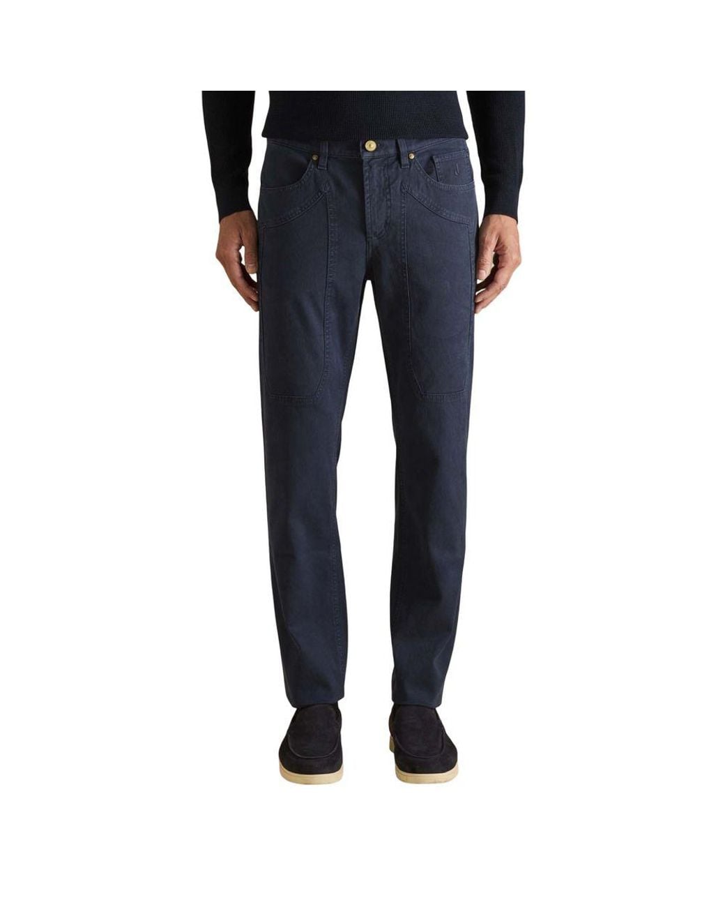Jeckerson Blue Cotton Skinny Jeans for men