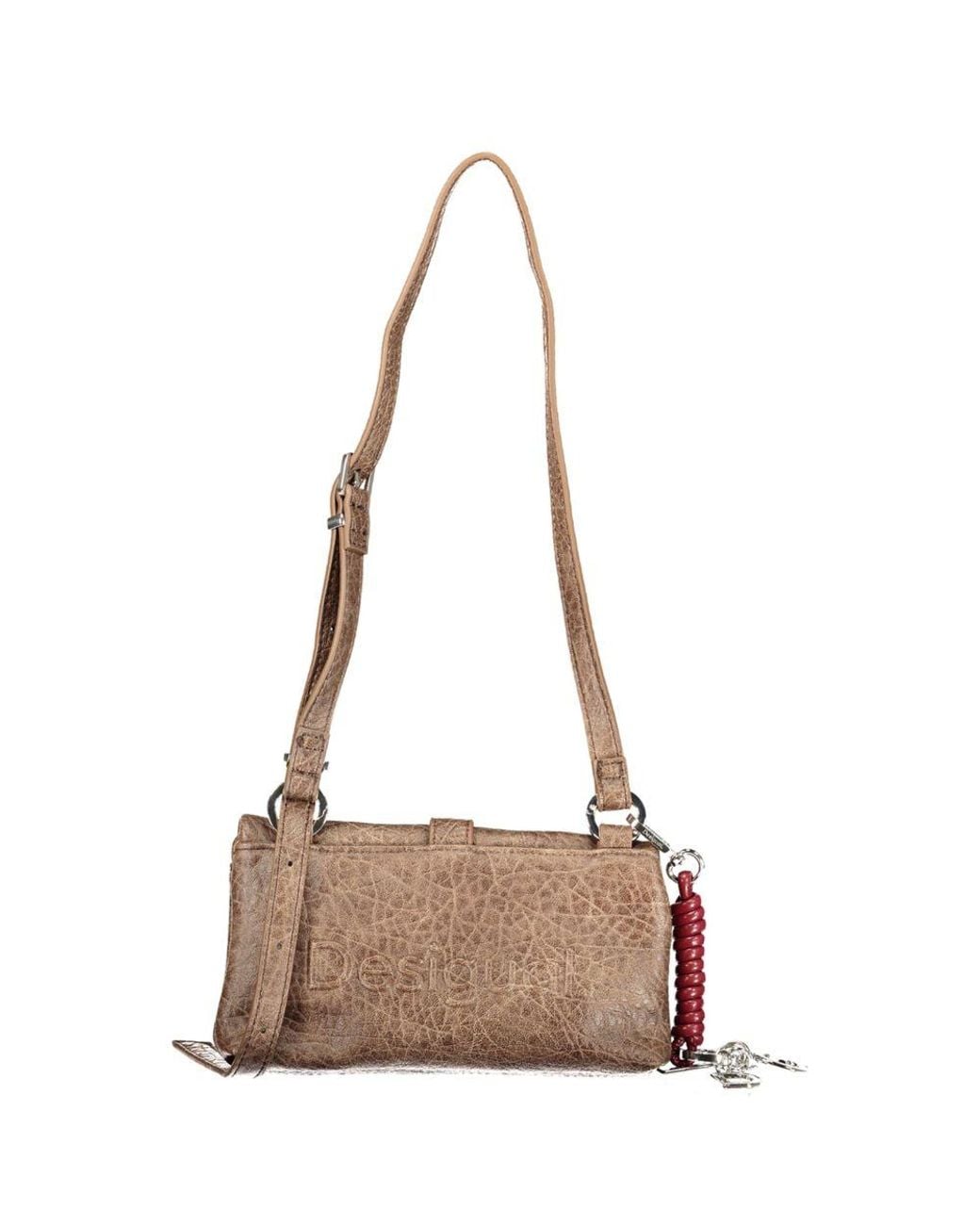 Desigual Natural Brown Polyurethane 's Bag