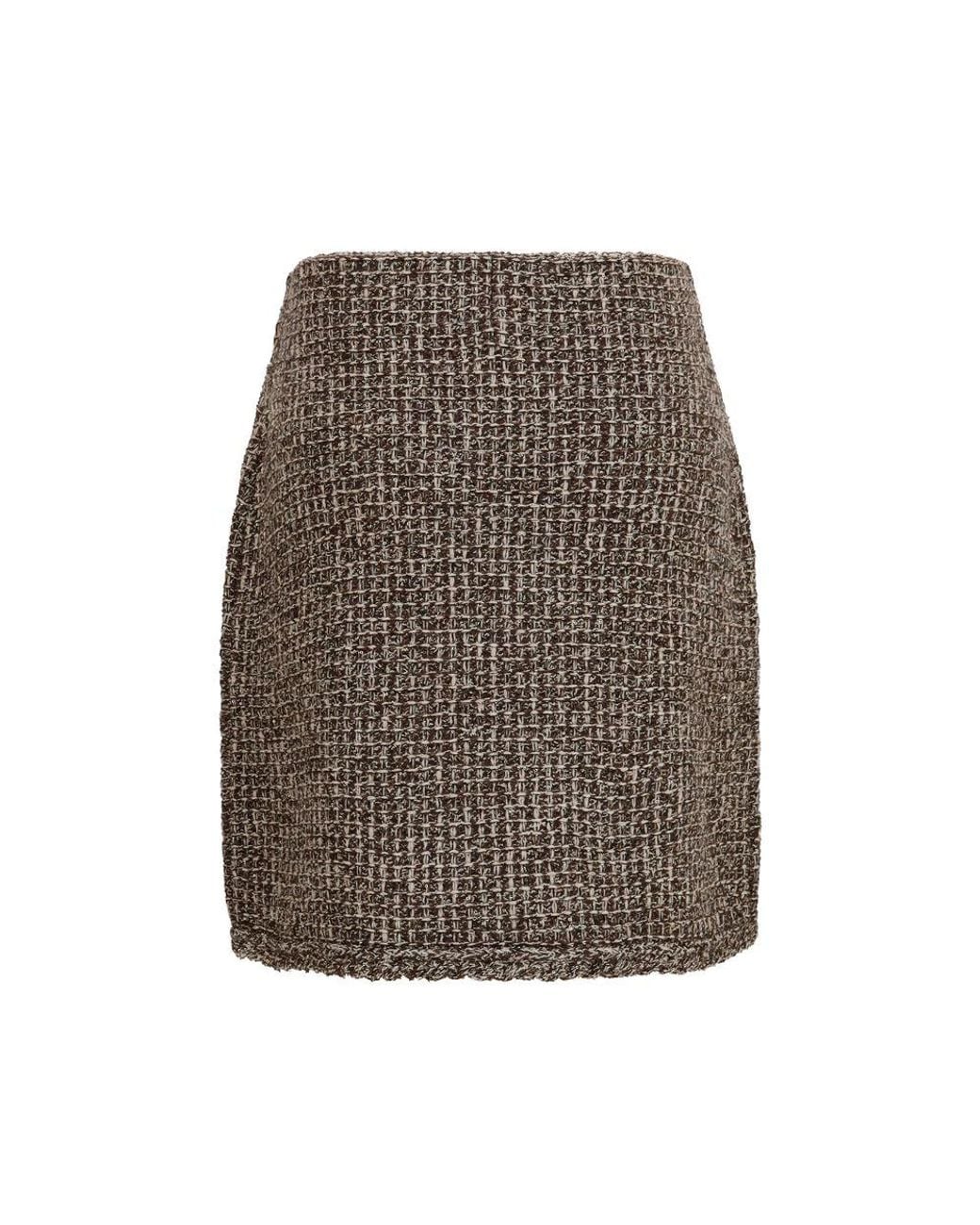 Fabiana Filippi Brown Polyamide Mini Skirt