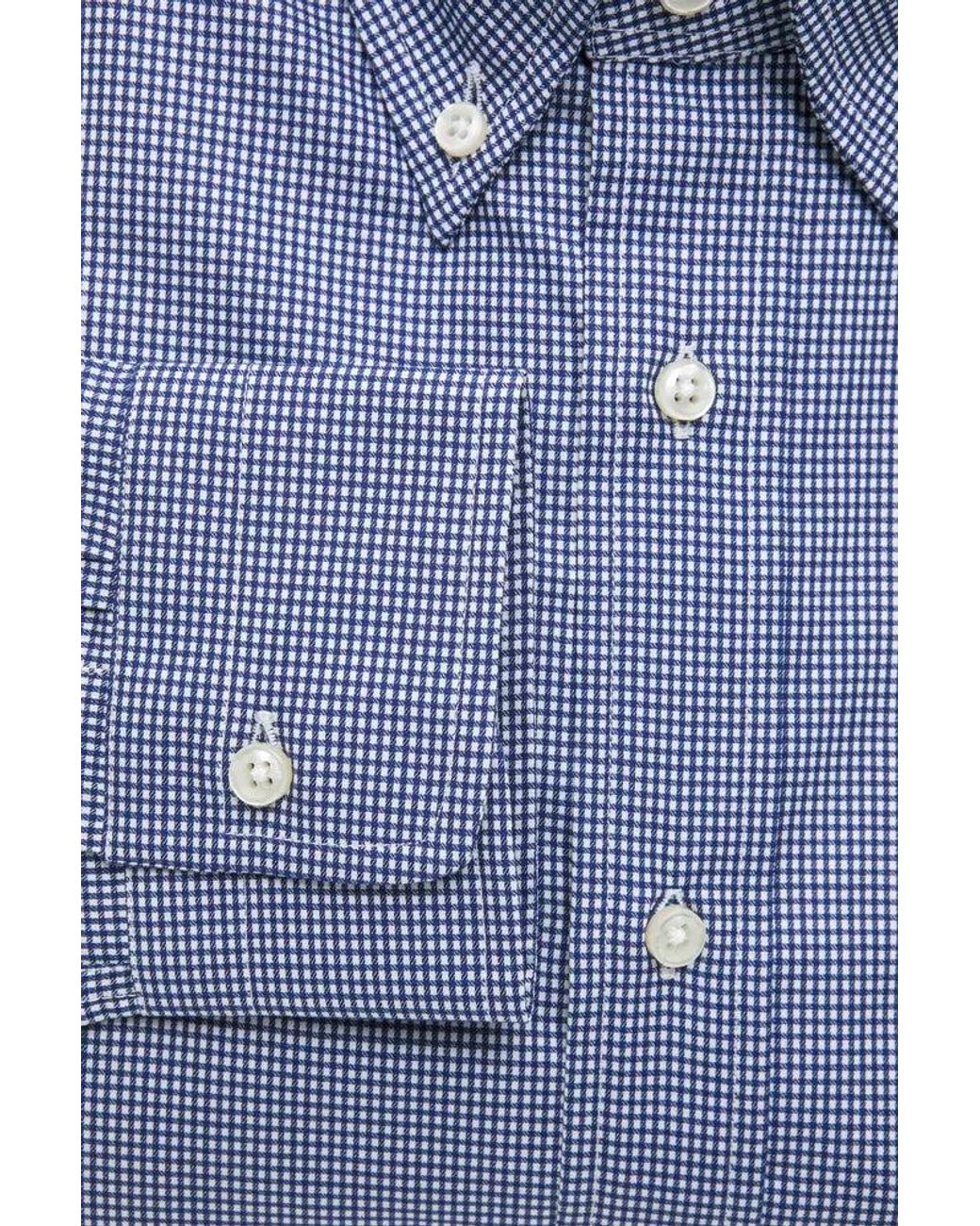 Robert Friedman Blue Cotton Shirt for men