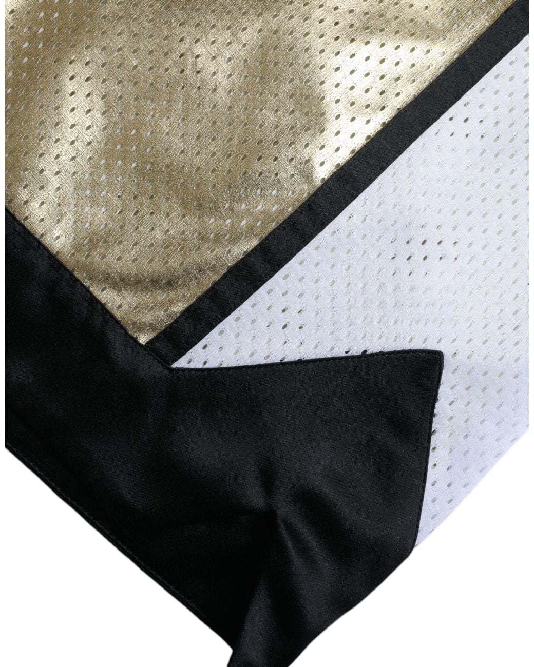 Dolce & Gabbana Natural Polyester Perforated High Waist Shorts