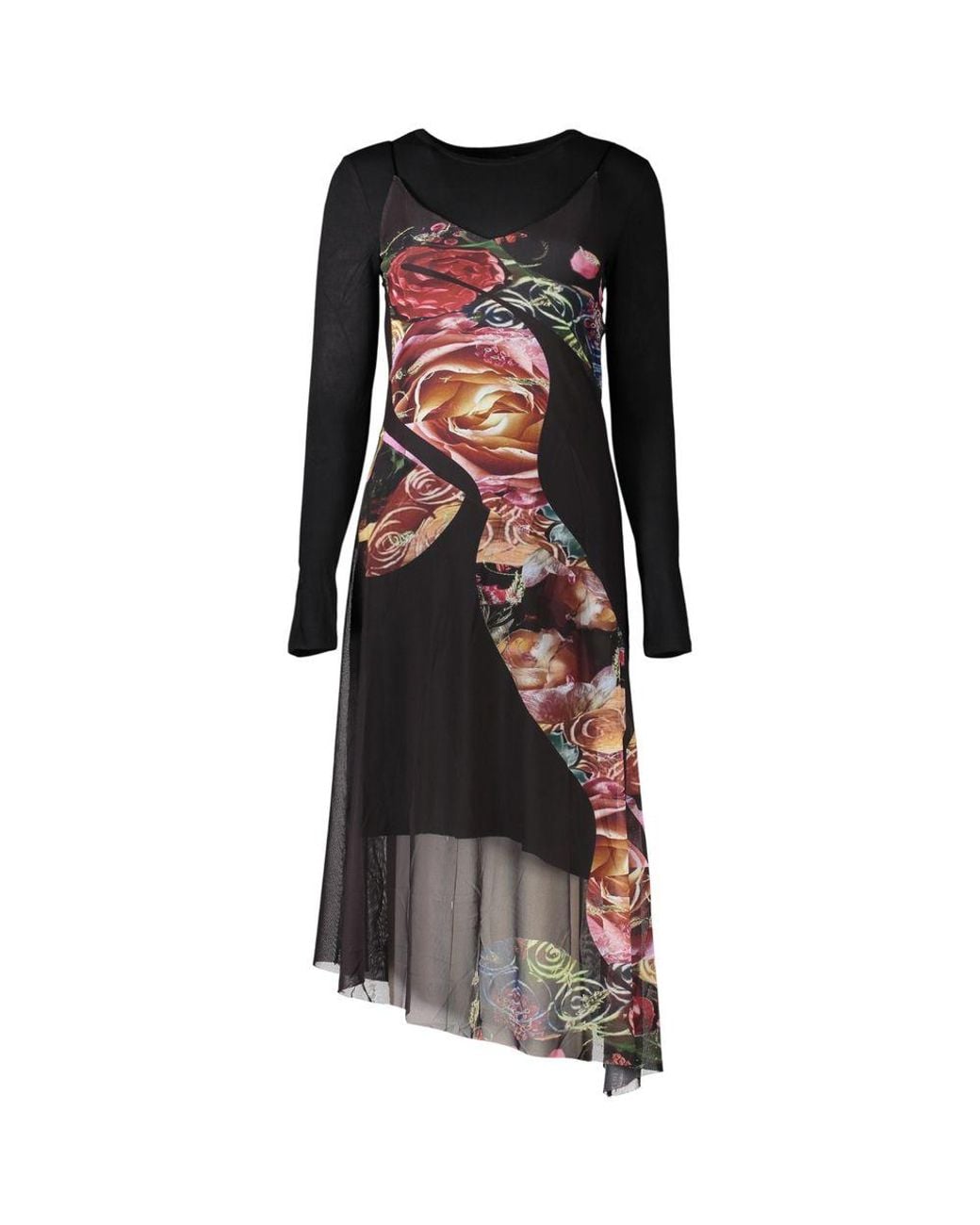 Desigual Black Polyester S Dress