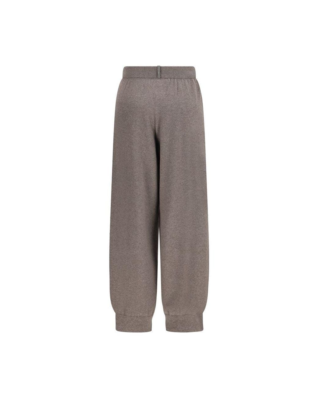 Fabiana Filippi Brown Gray Wool Oves Aries Casual Pants