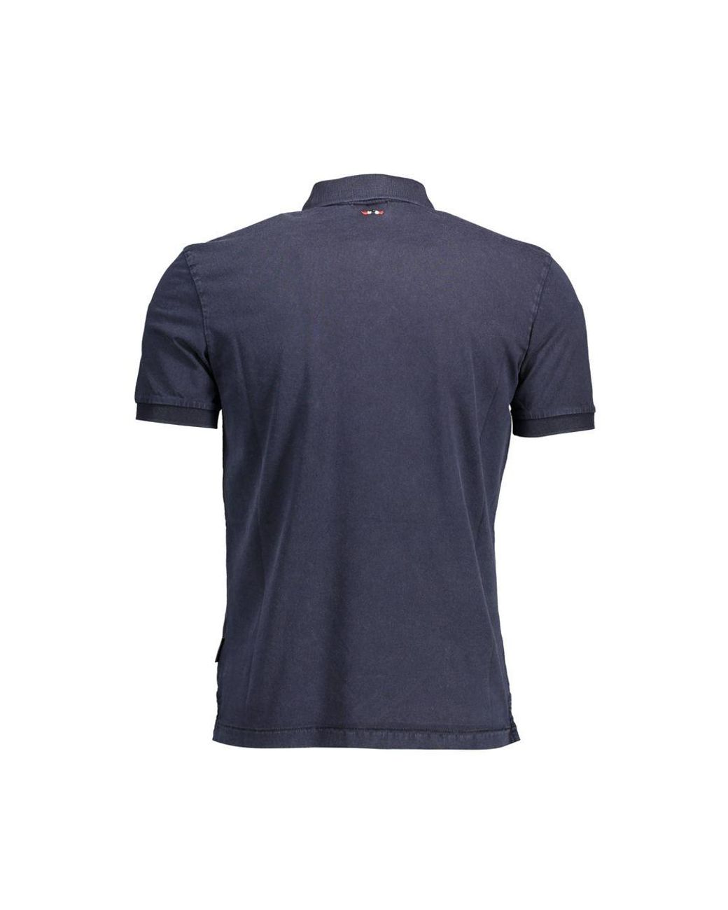 Napapijri Blue Cotton Polo Shirt for men