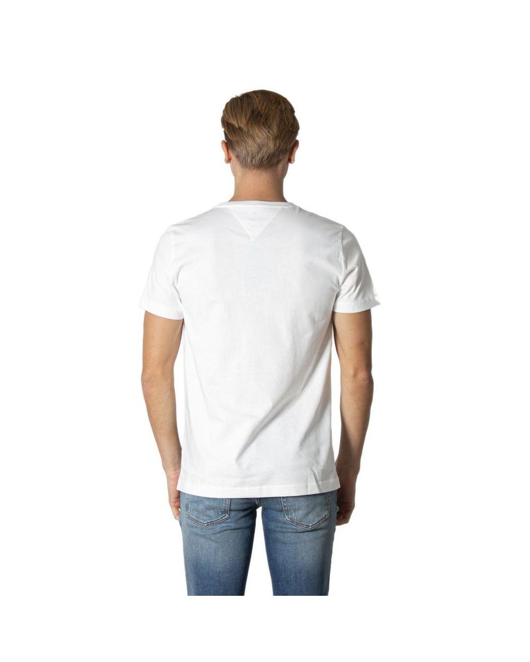Tommy Hilfiger White Cotton T-Shirt for men