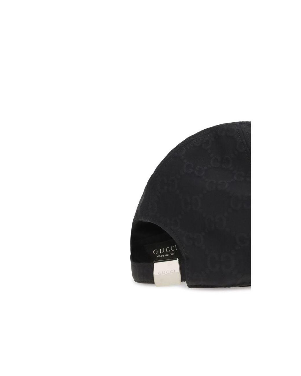 Gucci Black Cotton Cap (baseball Hat)