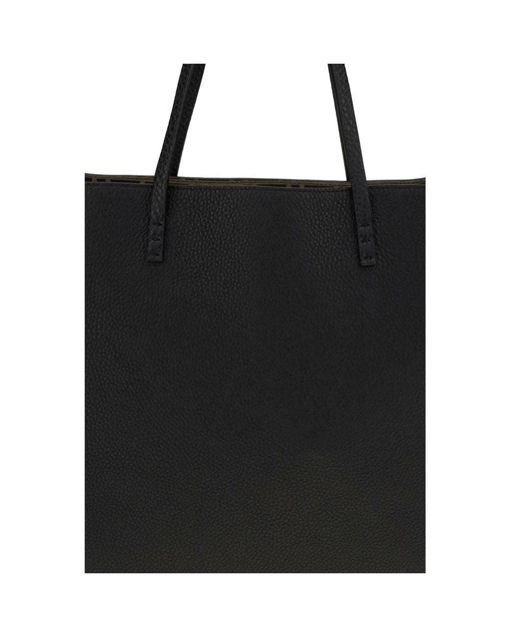 Fendi Black Fendi Calfskin Leather Shoulder Bag