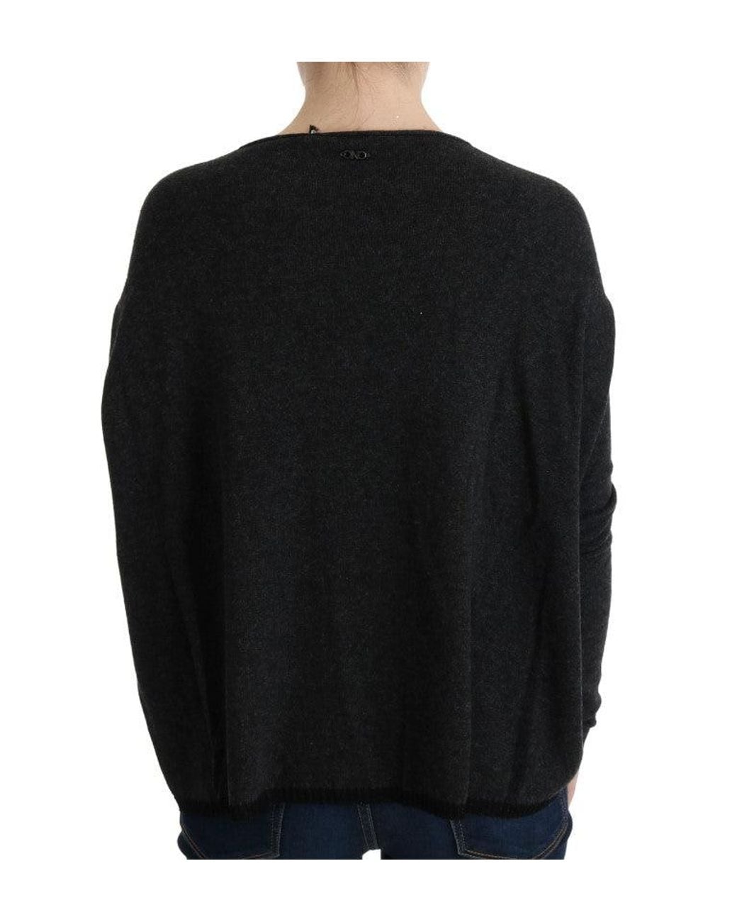 CoSTUME NATIONAL Black Viscose Knitted Sweater