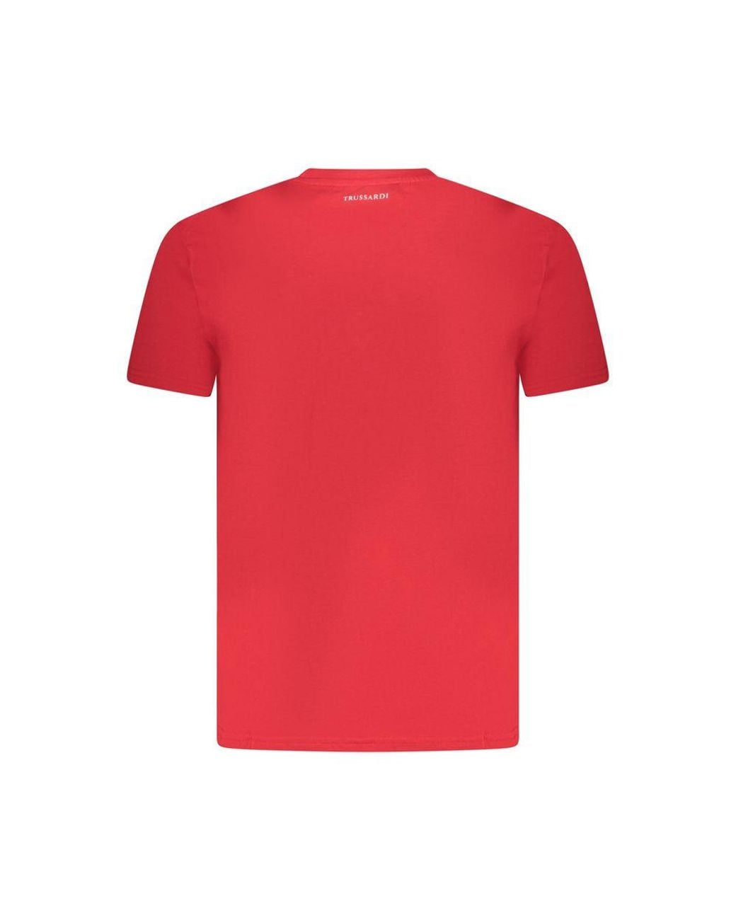 Trussardi Red Cotton T-Shirt for men