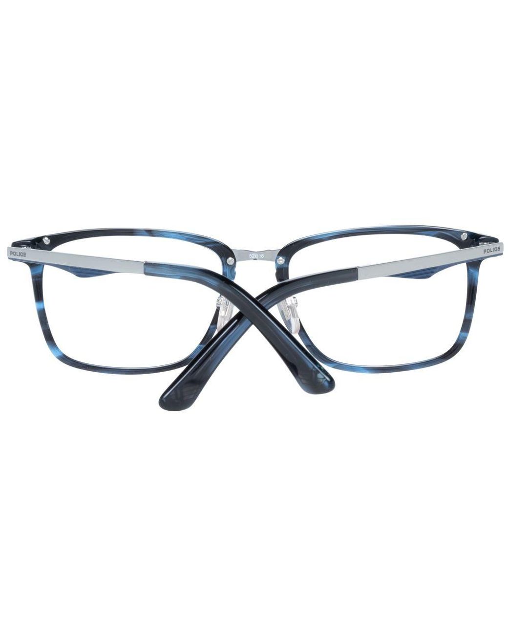 Police Blue Plastic Glasses (frames) for men
