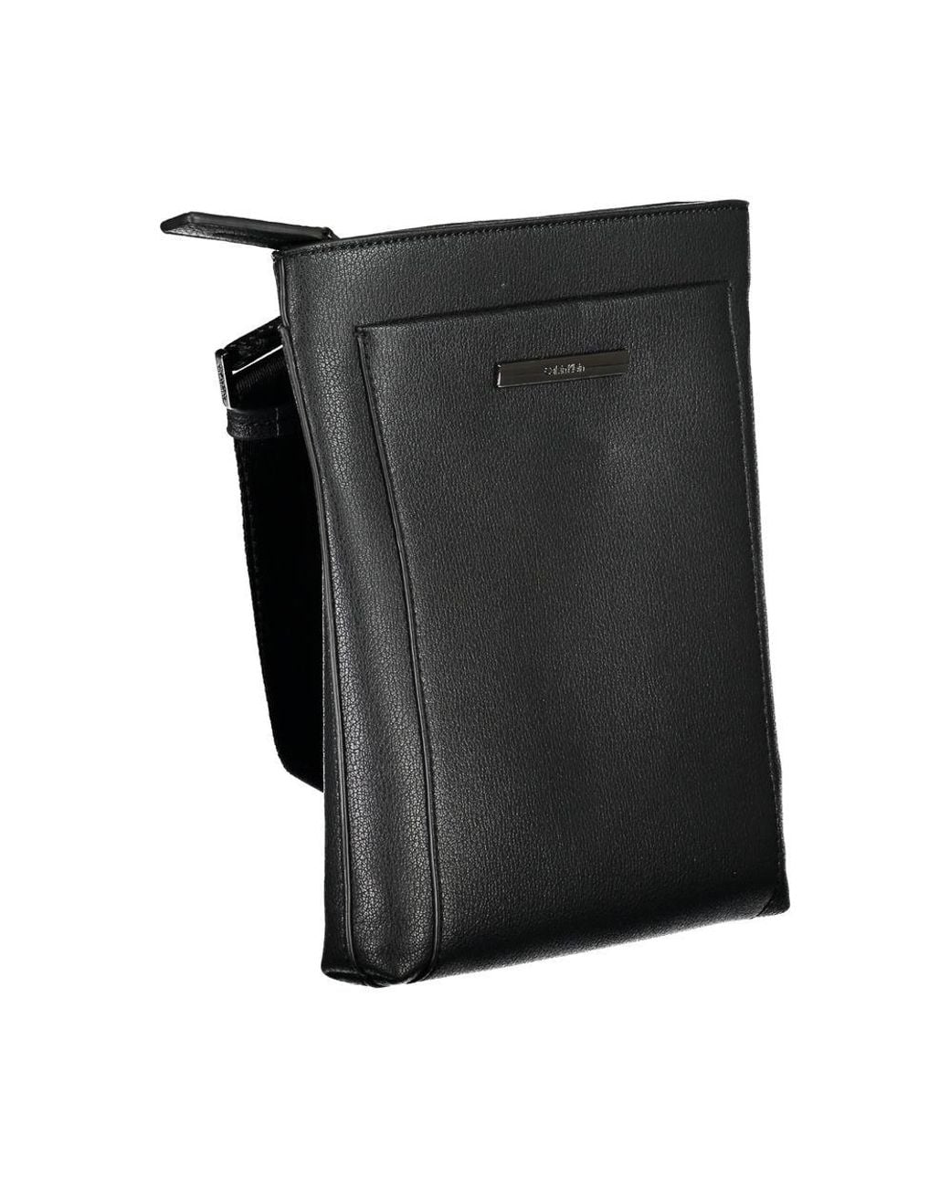Calvin Klein Black Elegant Shoulder Bag With Contrasting Details for men