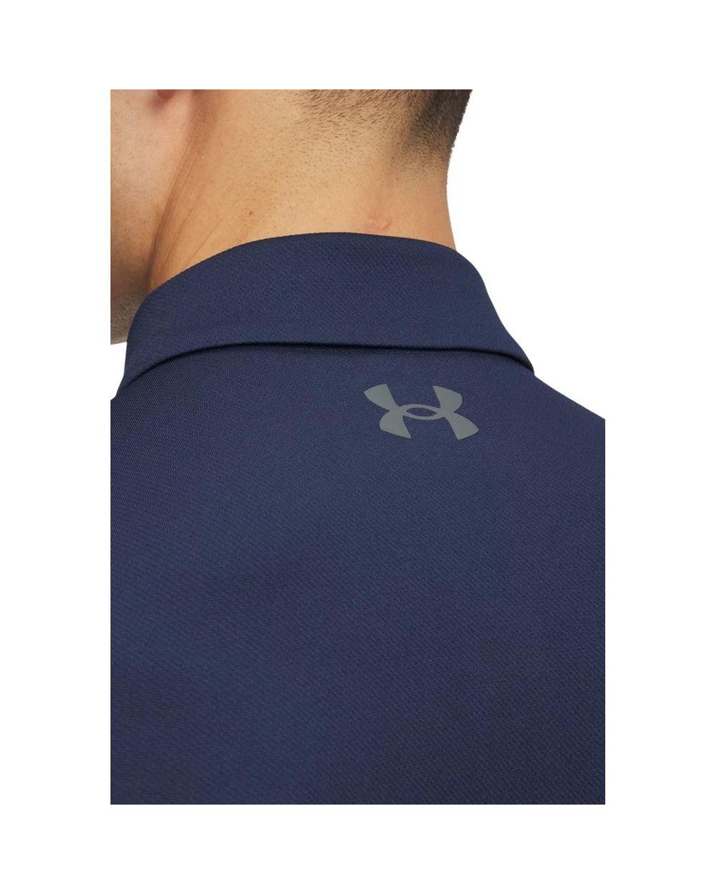Under Armour Blue Polyester Polo Shirt for men