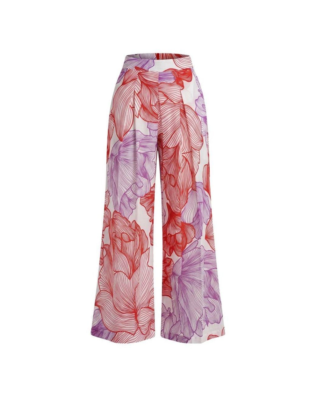 Malo Pink Red Cotton Pants