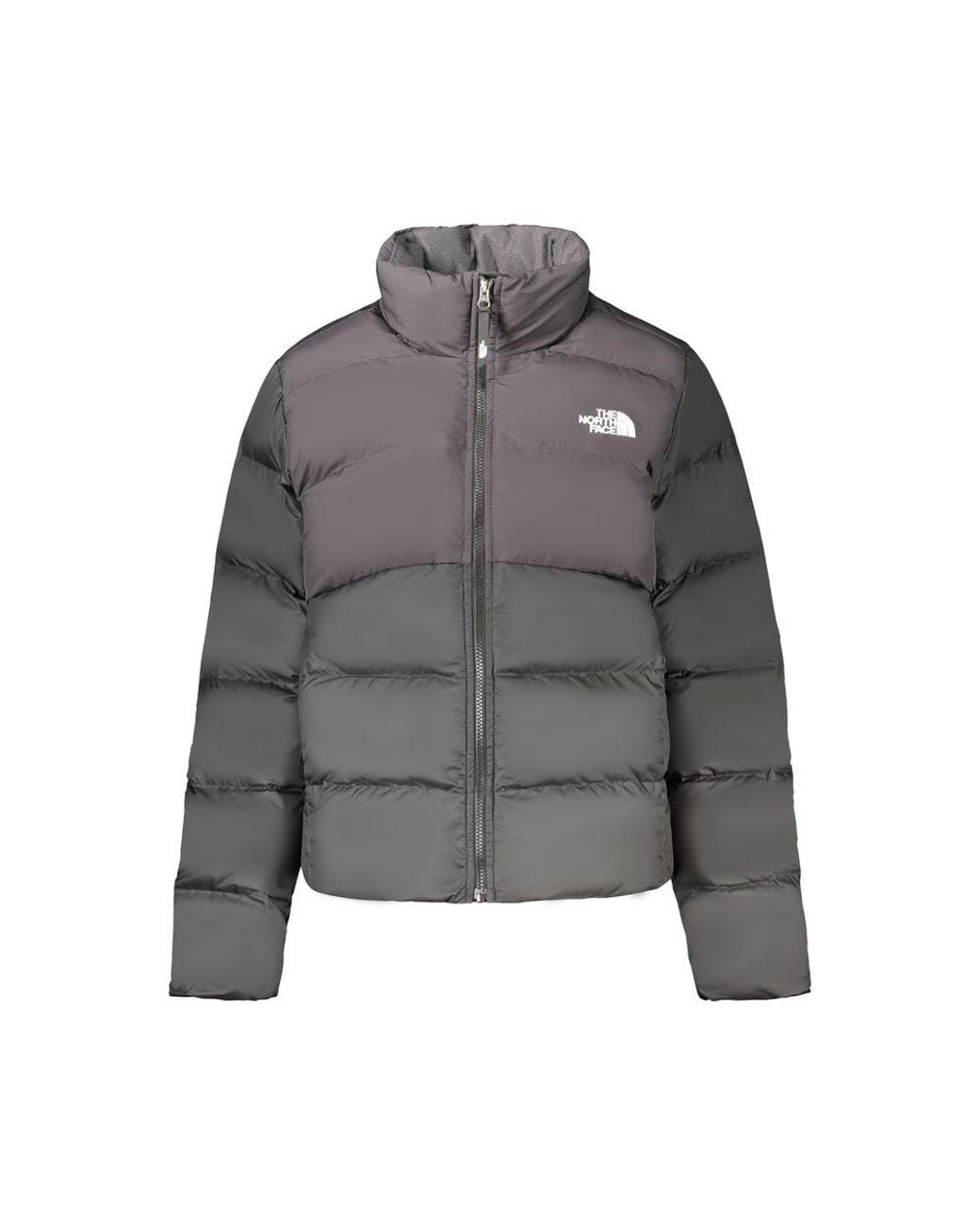 The North Face Gray Black Polyester Jacket