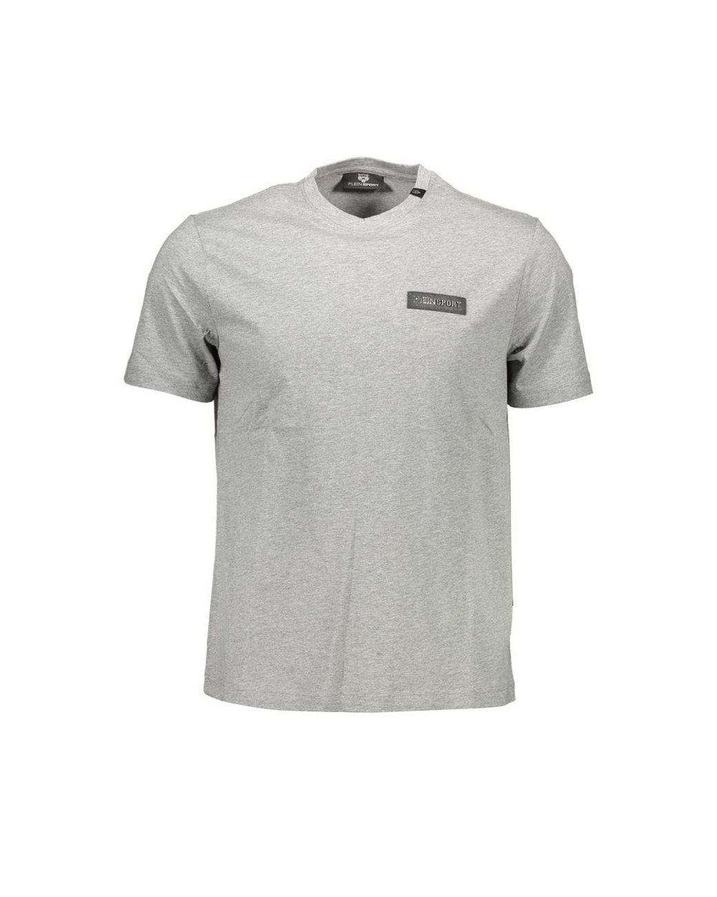 Philipp Plein Gray Grigio Cotton T-Shirt for men