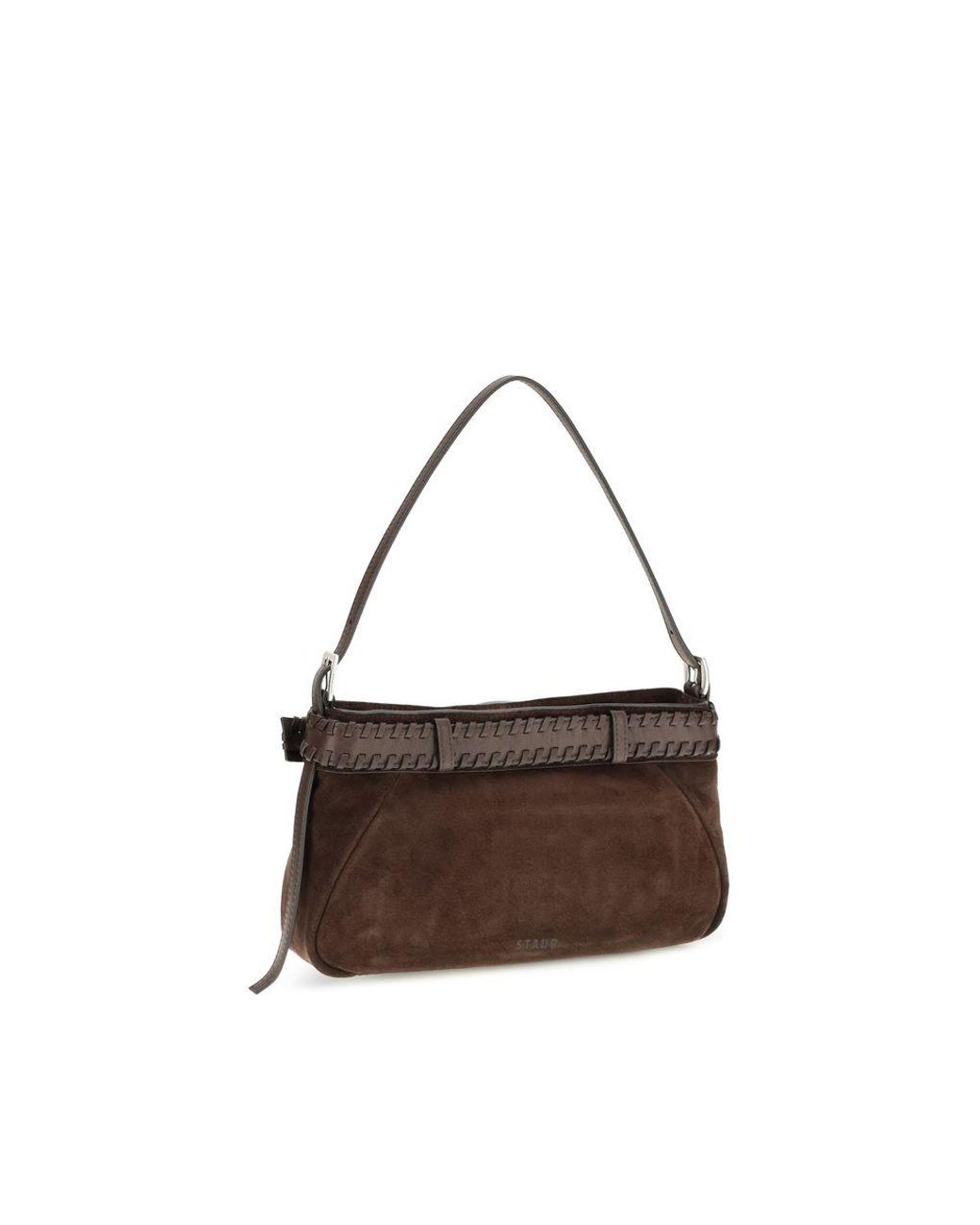 Staud Brown Lamb Ovis Aries Shoulder Bag