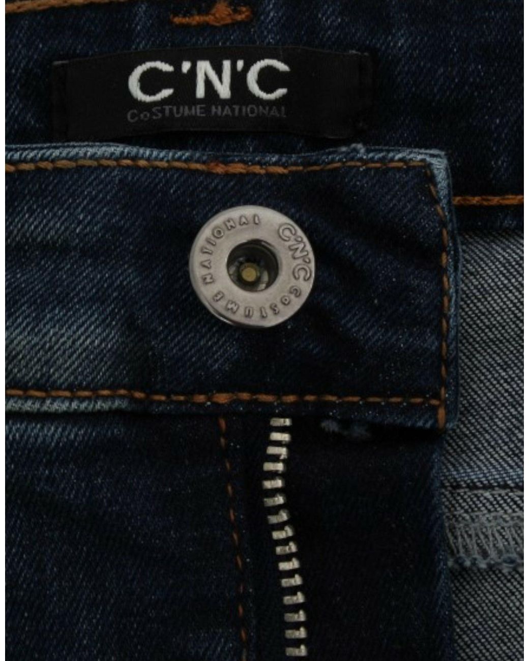 CoSTUME NATIONAL Blue Straight Leg Jeans