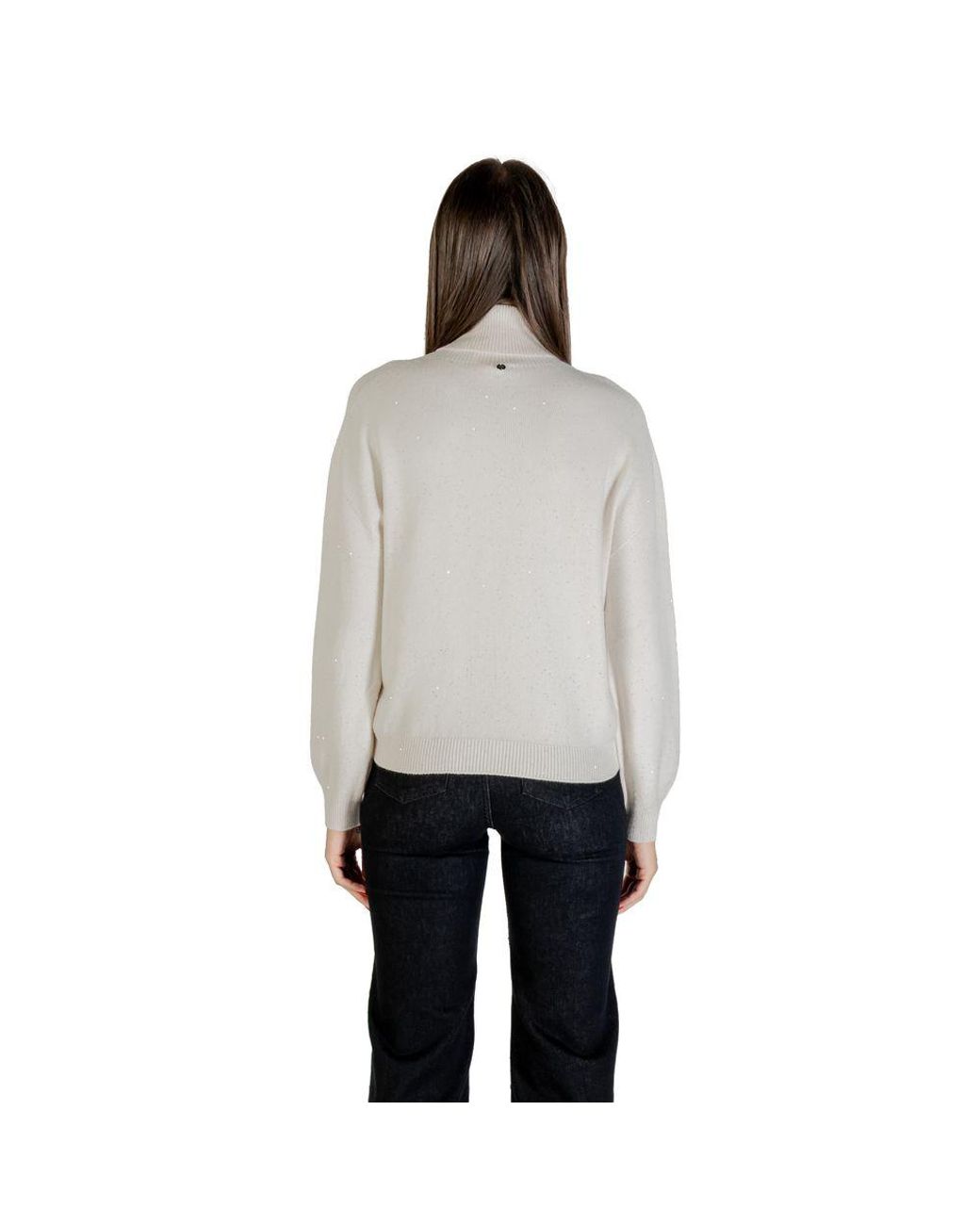 Liu Jo Gray White Viscose Sweatshirt