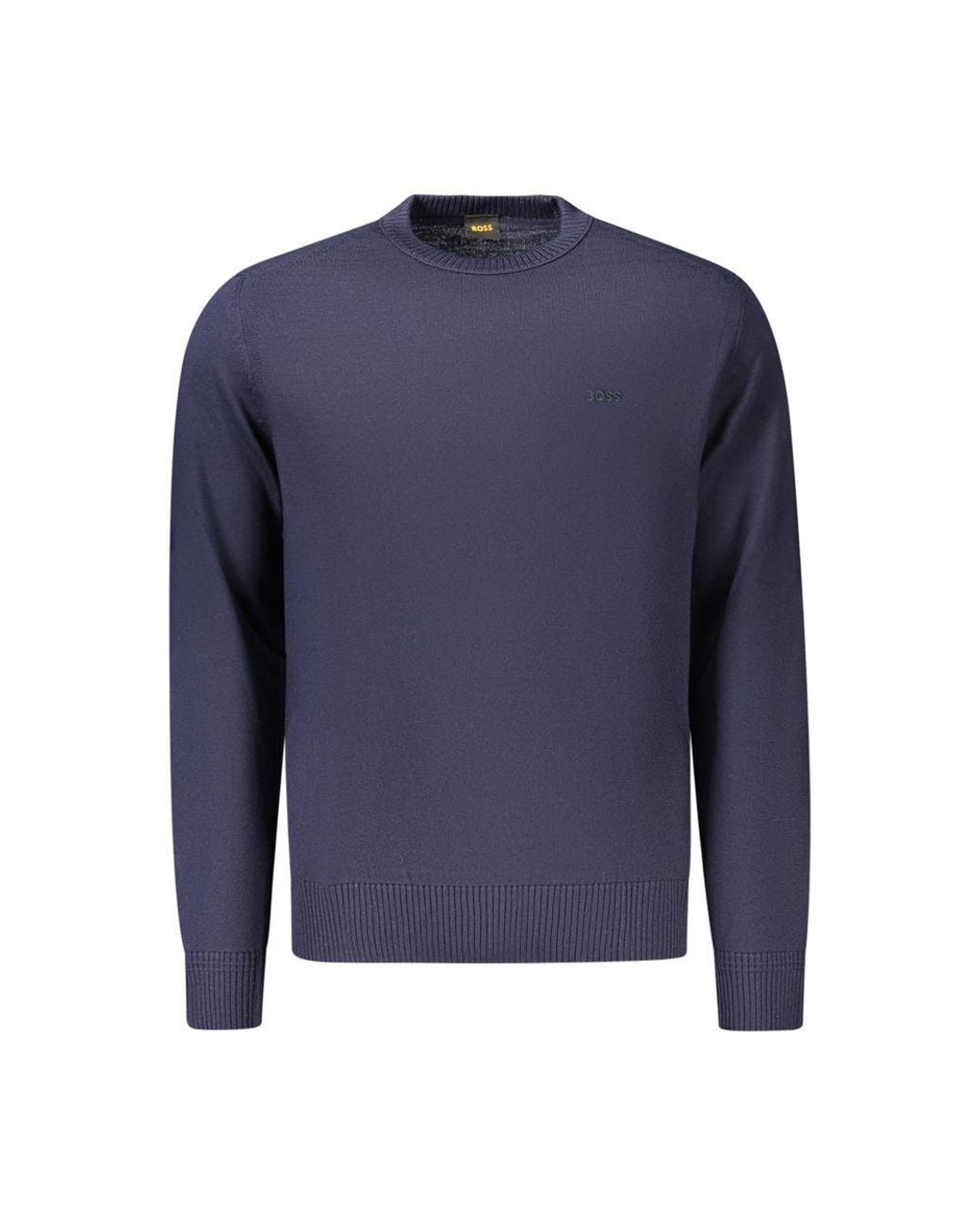 Boss Blue Wool Sweatshirt for men