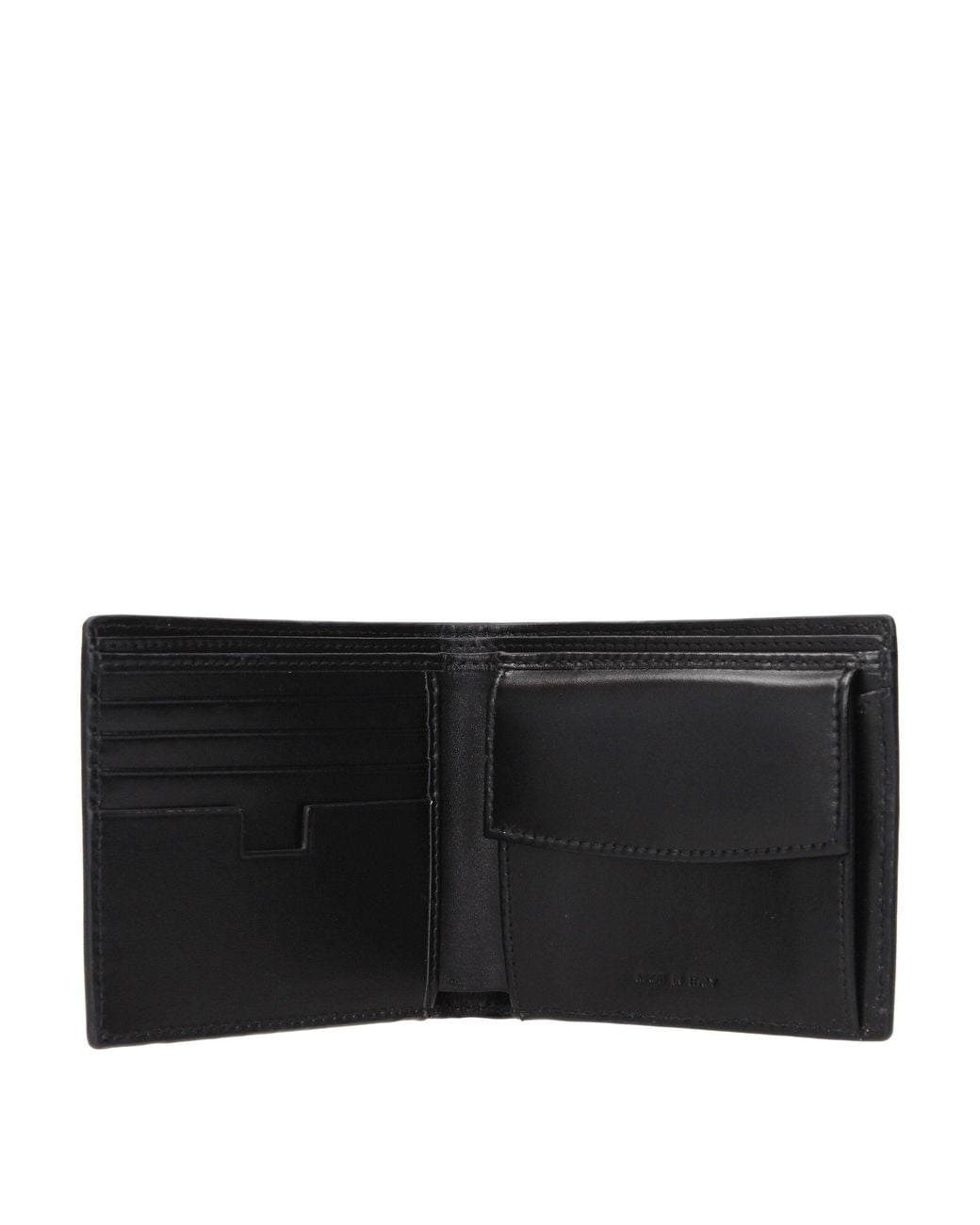 Testoni Black Leather Wallet for men