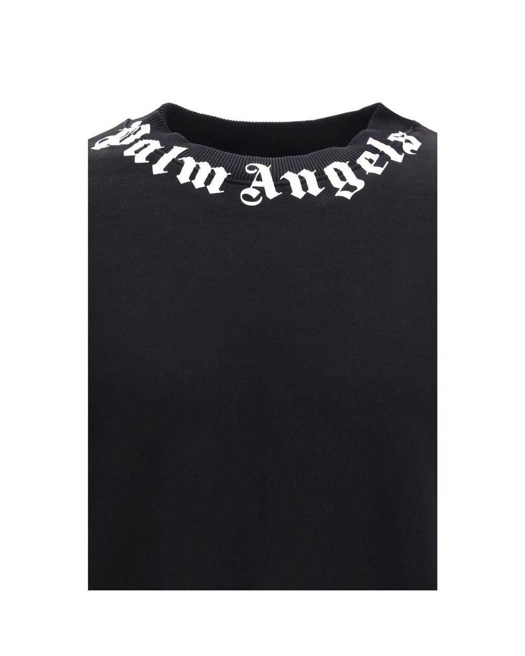 Palm Angels Black Cotton Sweatshirt for men