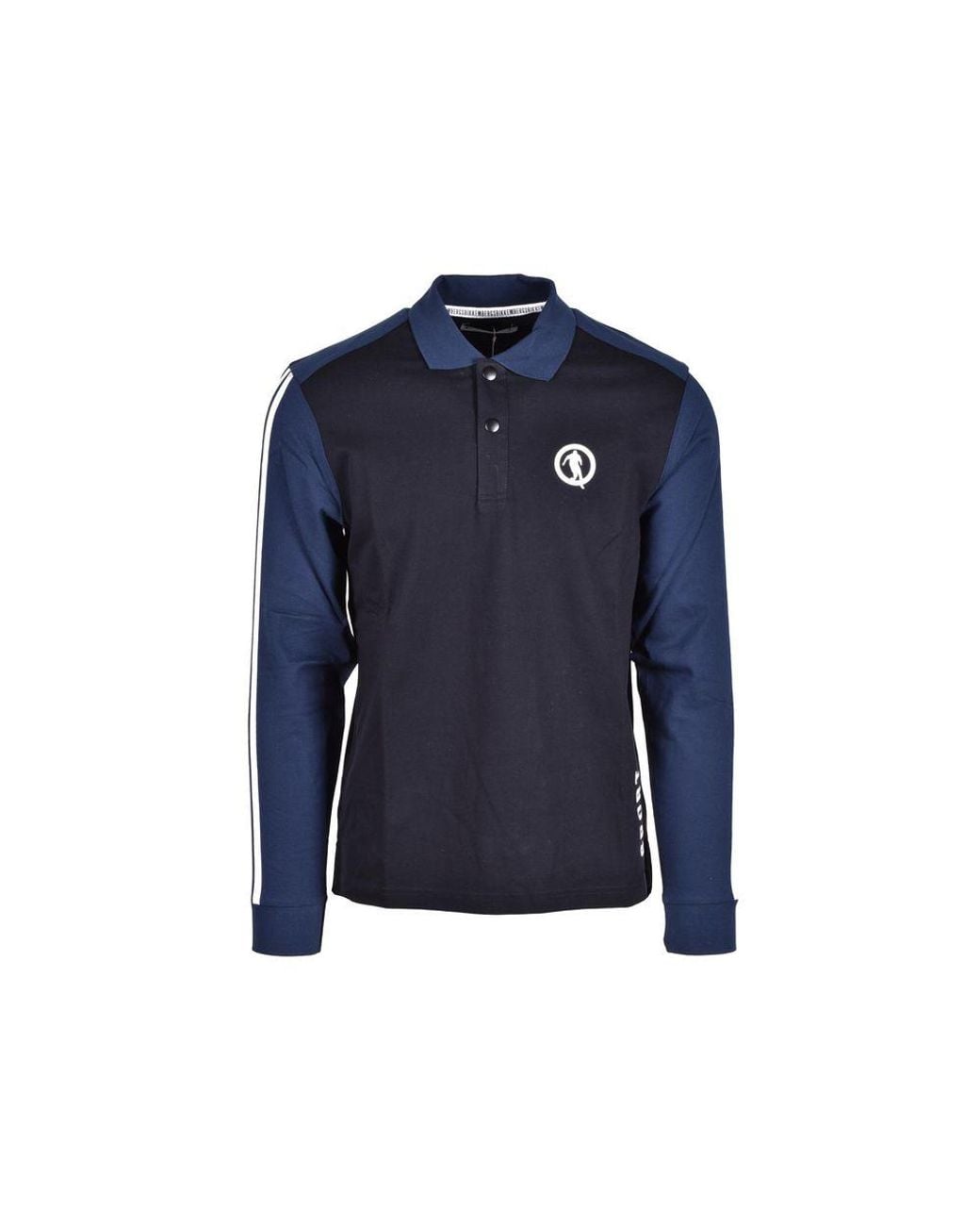 Bikkembergs Blue Cotton Polo Shirt for men