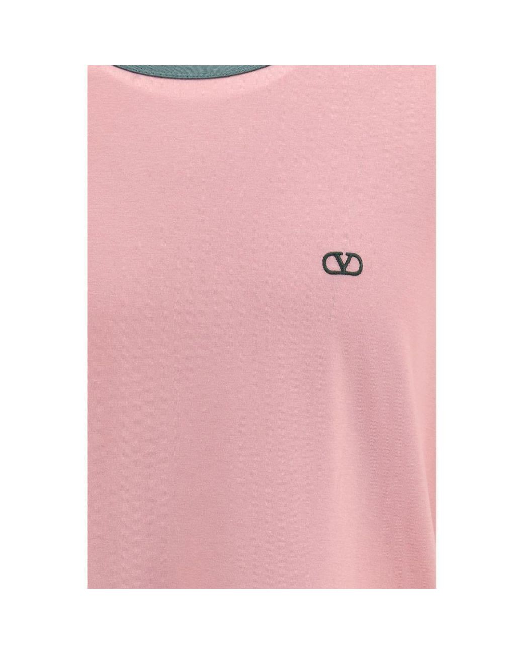 Valentino Garavani Pink Multicolor Cotton T for men