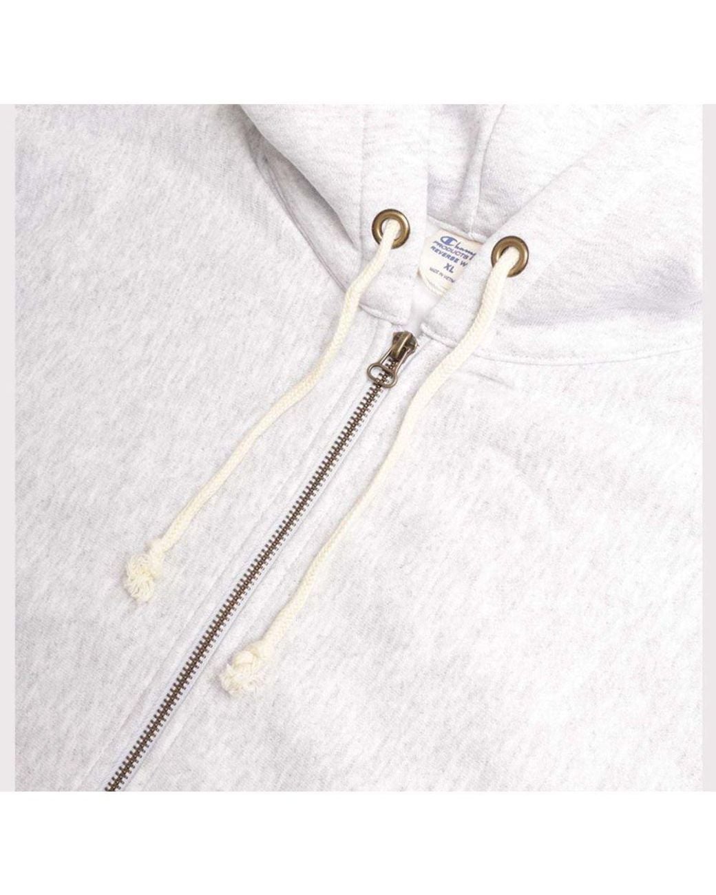 Champion White Cotton Sweatshirt for men