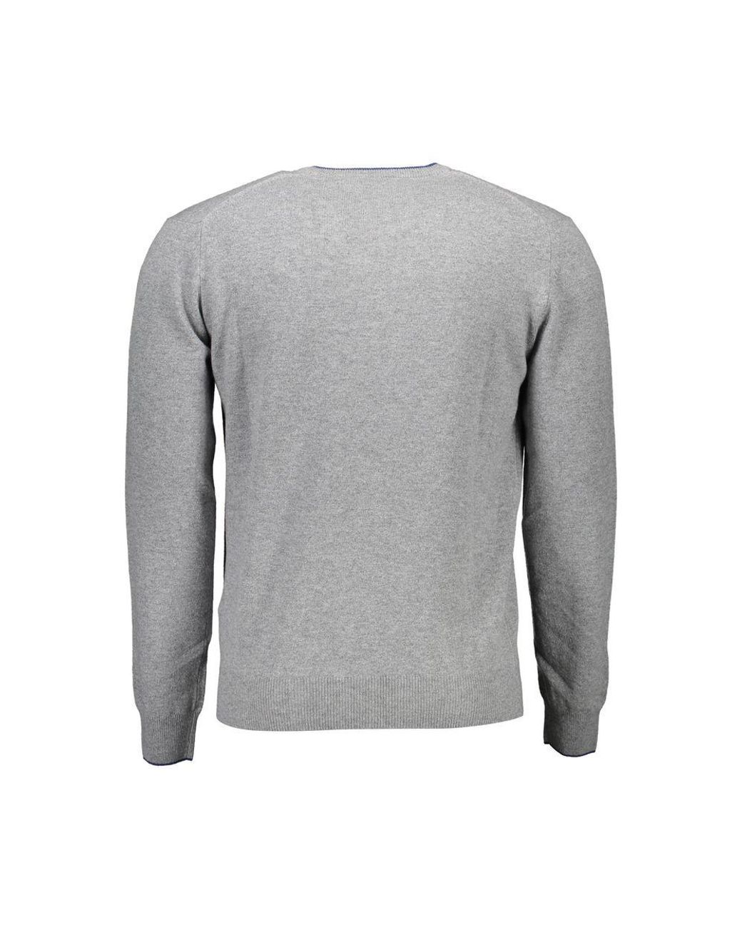 Harmont & Blaine Gray Wool Sweater for men