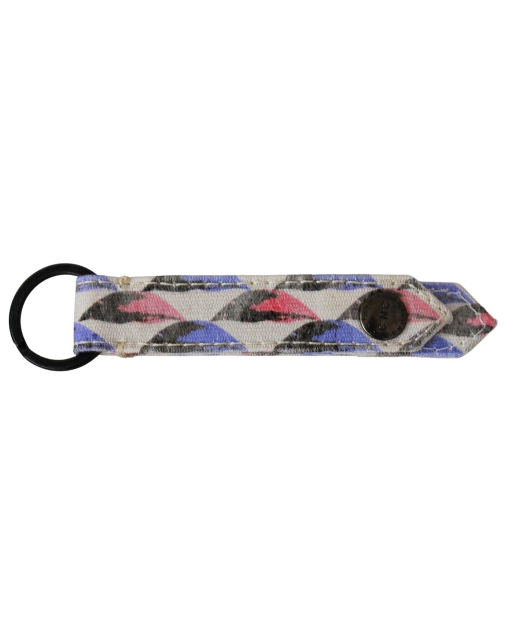 CoSTUME NATIONAL Black Chic Tri-Color Keychain Accessory for men