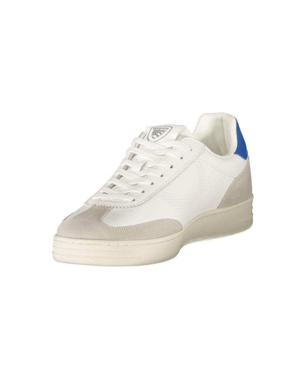 Blauer White Polyurethane Men's Sneaker for men